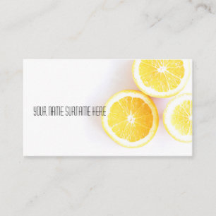 Funky Orange Organic Feer Carte de visite