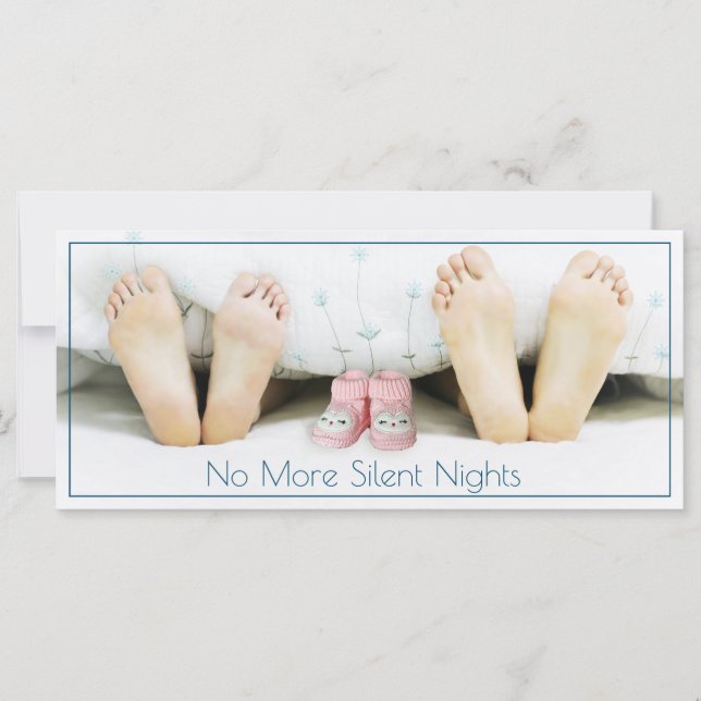 Funky Photo Holiday Faire-part de grossesse (Devant)