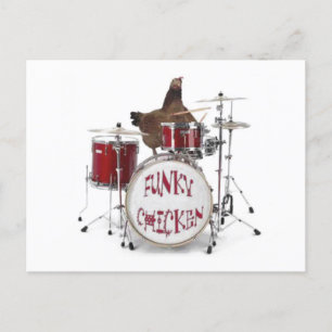 Funky poulet Carte postale