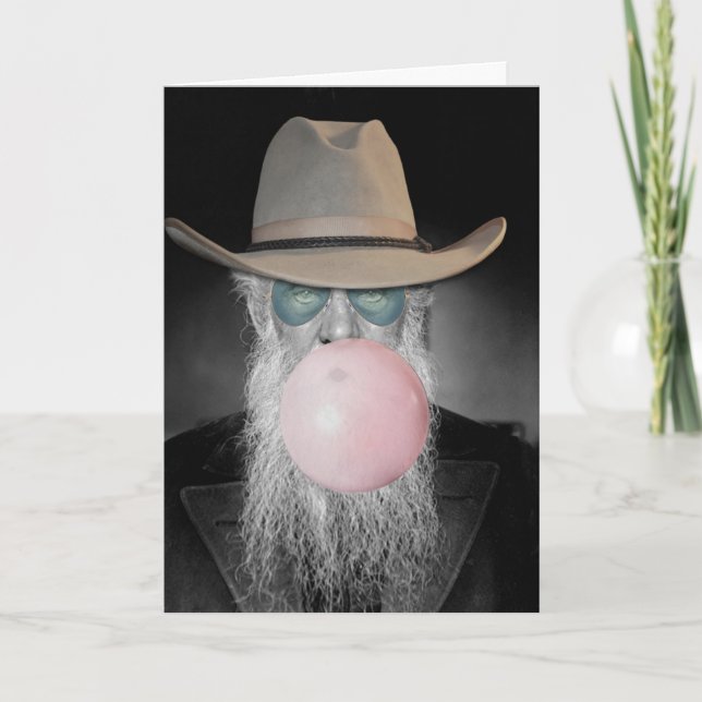 Funky Promotion Faire-part Vieux Guy Bubble Gum (Devant)