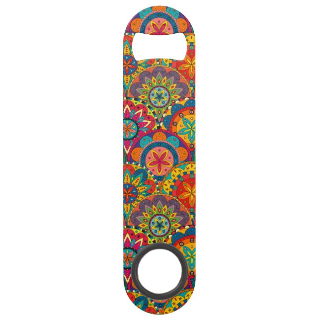 Funky Retro couleur Motif Mandala (Devant)