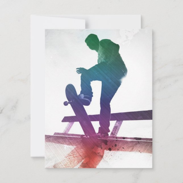 Funky Skateboarder Skate Kid (Devant)