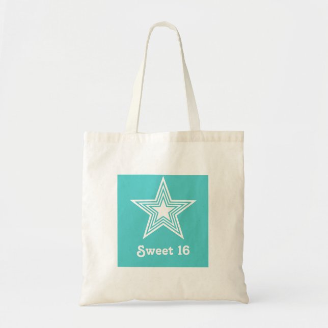 Funky Star Sweet 16 Sac à bagages, Turquoise (Devant)