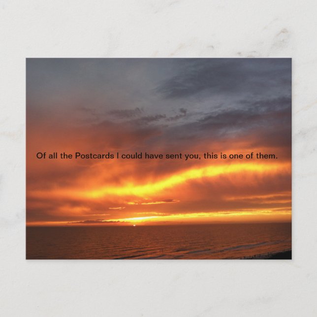 Funky Sunset carte postale, poste, cartes postales (Devant)