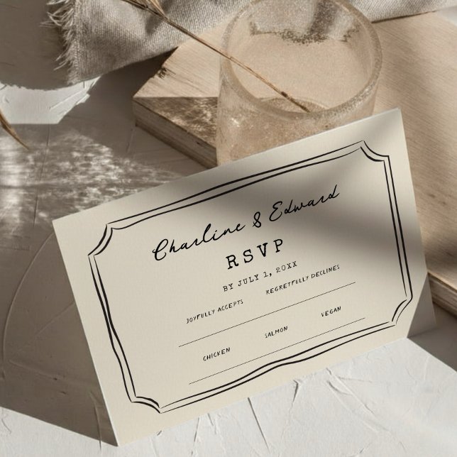 Funky vert rose rouge Scribble RSVP (Créateur téléchargé)
