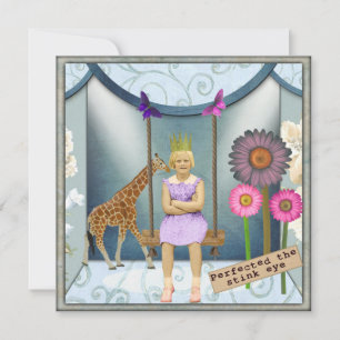 Funky Vintage Kid Altered Art Collat Card