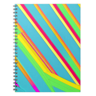 Funky Y2K Stripe Carnet pour l'écriture
