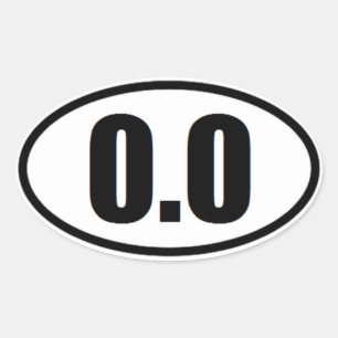 Funny 0.0 Marathon runner autocollant