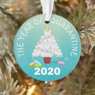 Funny 2020 Arbre de Noël de quarantaine