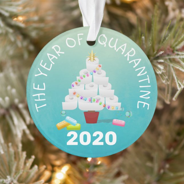 Funny 2020 Arbre de Noël de quarantaine (Arbre)