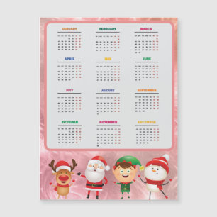 Funny 2025 Calendars Père Noël, Snowman, Reindeer