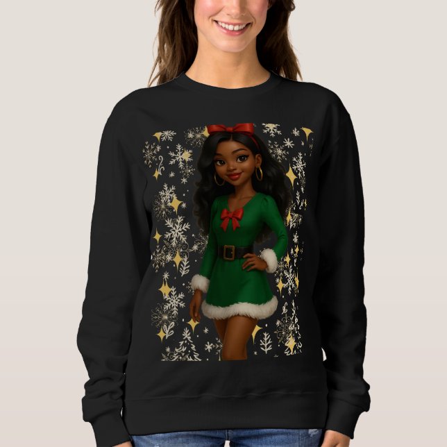 Funny 3D Cartoon Ugly Christmas Sweatshirt  (Devant)