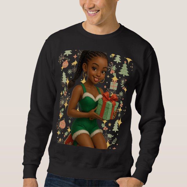 Funny 3D Cartoon Ugly Christmas Sweatshirt (Devant)