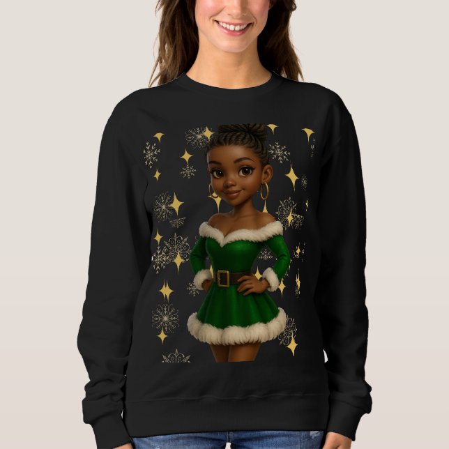 Funny 3D Cartoon Ugly Christmas Sweatshirt  (Devant)