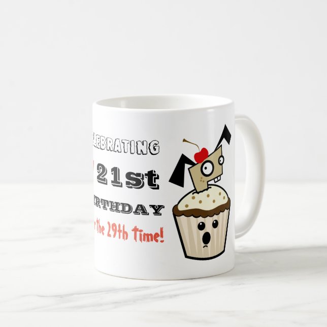 Funny 50e MUG - Célébration du 21e pour la 29e foi (Devant droit)