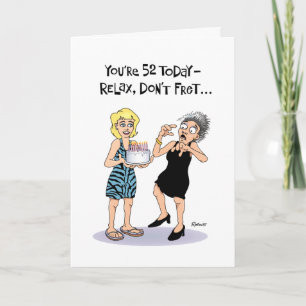 Funny 52e carte d'anniversaire