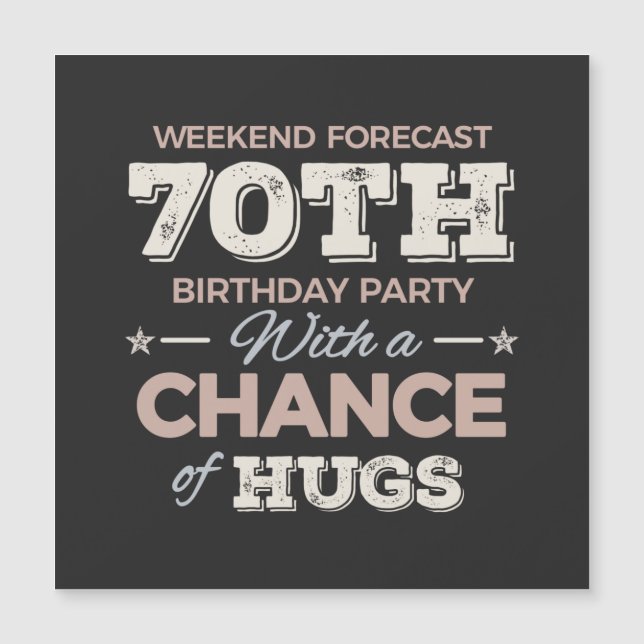 Funny 70th birthday sayings (Devant)