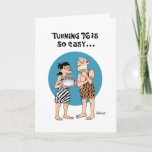 Funny 76e carte de voeux d'anniversaire<br><div class="desc">Funny 76th Birthday Greeting Card for 76 year old Homme</div>