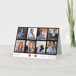 Funny 8 Spot Zoom Noël Carte de voeux