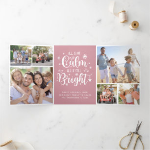 Funny All n'est pas calme Collage photo Tri-Fold H