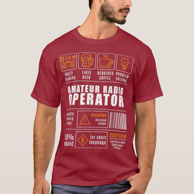 Funny Amateur Ham Radio Tshirt (Devant)
