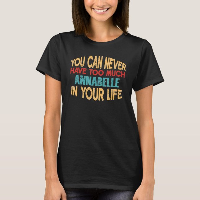 Funny Annabelle Tshirt personnalisé Prénom Jok (Devant)