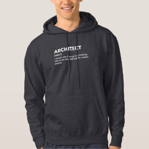 Funny Architect Sweat - shirt à capuche de définit