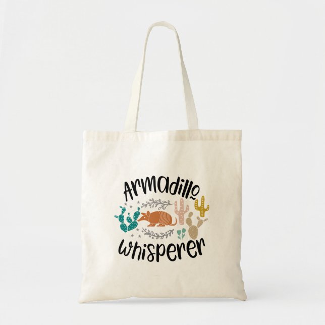 Funny Armadillo Slogan Sac fourre-tout (Devant)