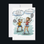 Funny Badminton Carte d'anniversaire<br><div class="desc">🏸 Smash Your Birthday Greeting with Our Badminton Card! 🎉 Vous cherchez à marquer une grande victoire avec vos souhaits d'anniversaire? Notre Badminton Birthday Card est une façon amusante et unique de servir quelques sourires! Parfait pour le fan de badminton dans votre vie. Avec un design ludique et sportif et...</div>