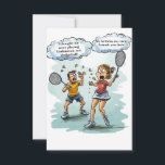 Funny Badminton Carte d'anniversaire<br><div class="desc">🏸 Smash Your Birthday Greeting with Our Badminton Card! 🎉 Vous cherchez à marquer une grande victoire avec vos souhaits d'anniversaire? Notre Badminton Birthday Card est une façon amusante et unique de servir quelques sourires! Parfait pour le fan de badminton dans votre vie. Avec un design ludique et sportif et...</div>