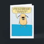 Funny Baked Potato carte d'anniversaire chien<br><div class="desc">Cette drôle de carte d'anniversaire de dessin animé présente un chien qui a été dit qu'il ressemble à une pomme de terre cuite au four. Cette carte est parfaite pour quelqu'un qui est une pomme de terre chaude, si vous savez ce que je veux dire. (Je ne suis pas sûr...</div>