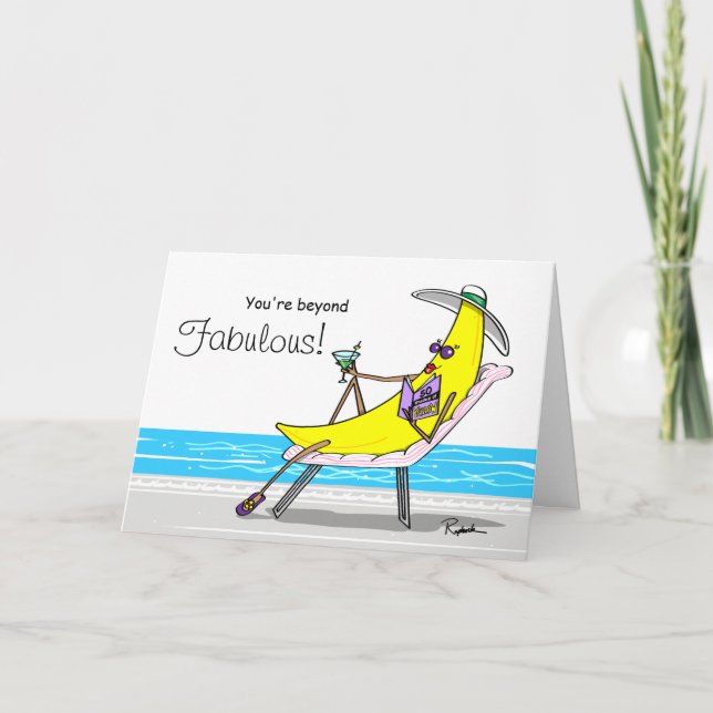 Funny Banana carte de fête des mères - Cartes pers (Devant)