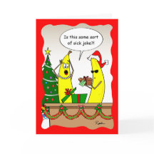 Funny Banana Christmas Card - Cartes de fin de ann