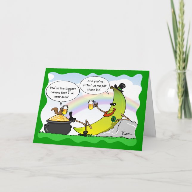 Funny Banana St Patrick's Day Card - Cartes person (Devant)