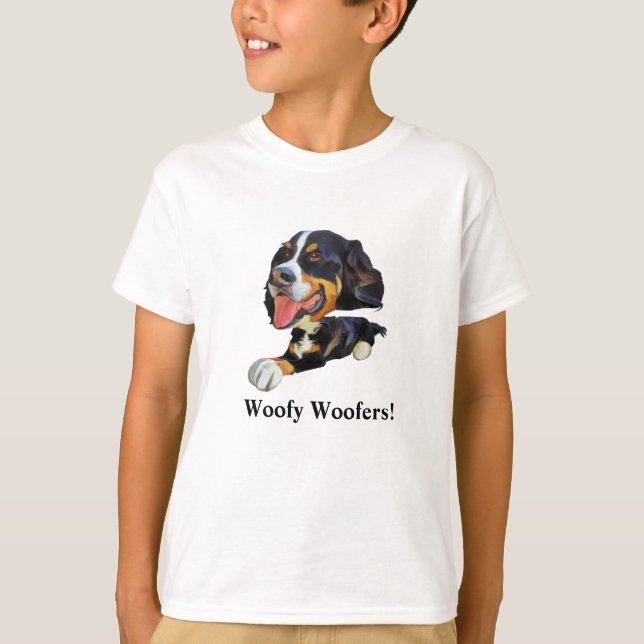 Funny Bernese Mountain Dog Boys T-shirt (Devant)