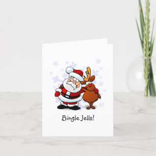 Funny Bingle Jells Carte de Noël