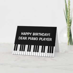 Funny Birthday carte de voeux pour piano