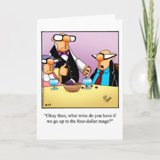 Funny Birthday Humour Carte de voeux pour elle