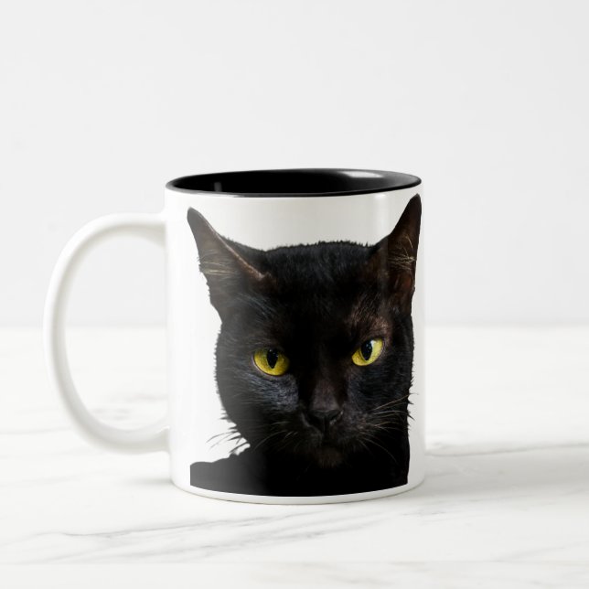Funny Black Cat Café tasse Coupe Amoureux des chat (Gauche)