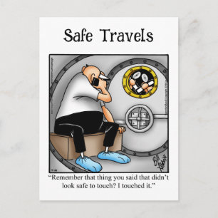 Funny Bon Voyage Humour Carte postale