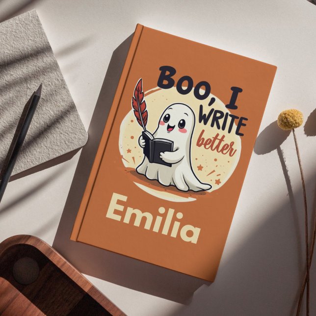 Funny Boo J'écris Meilleur Nom Carnet Halloween (Créateur téléchargé)