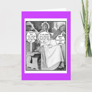 Funny BOOMER Carte d'anniversaire pour femmes