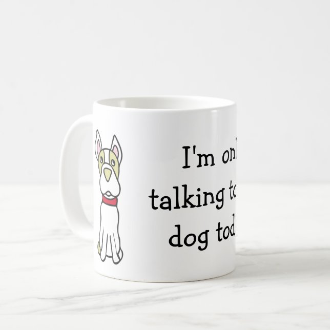 Funny Boston Terrier Mug (Devant gauche)