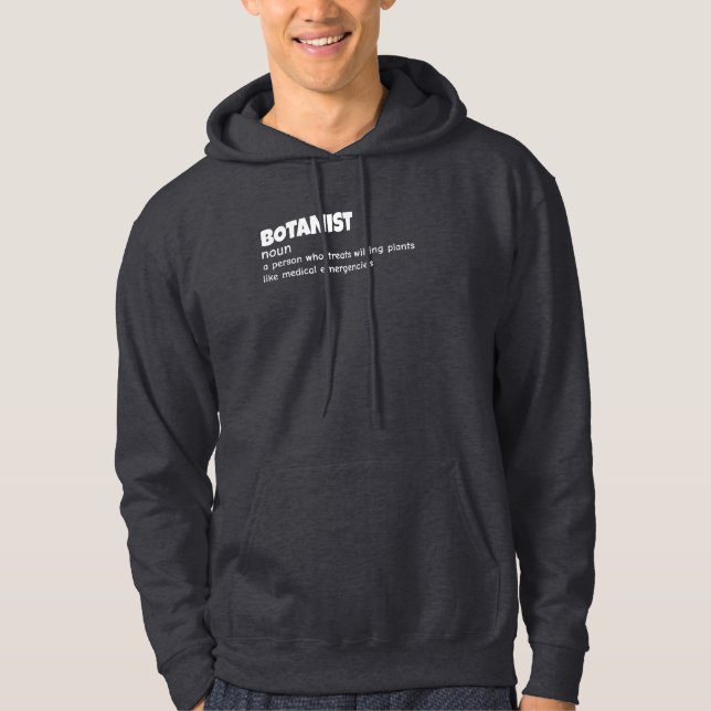 Funny Botaniste Sweat - shirt à capuche de définit (Devant)