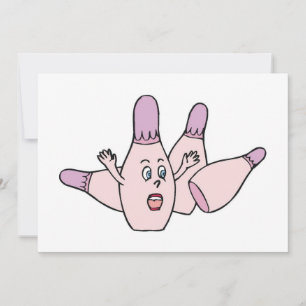 Funny Bowling Invitation Party