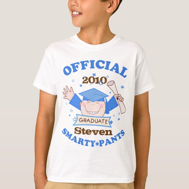 Funny Boys Custom Graduation T-Shirt (Devant)