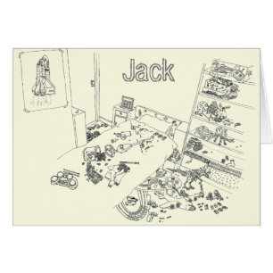 Funny Boys Messy Chambre Jack Coloring Anniversair