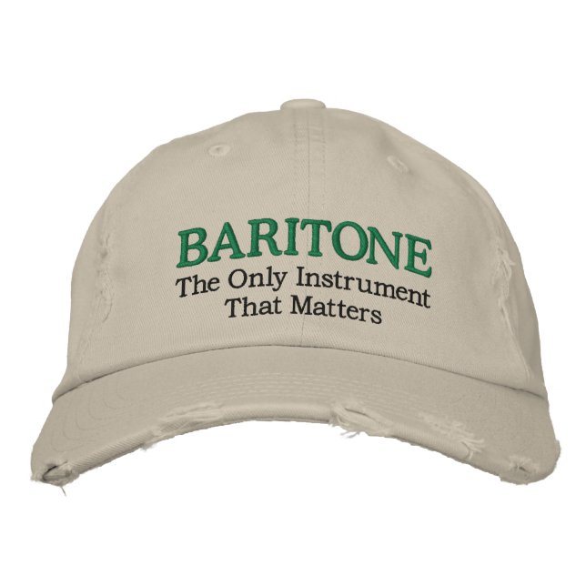 Funny brodé Baritone Casquette de musique (Devant)