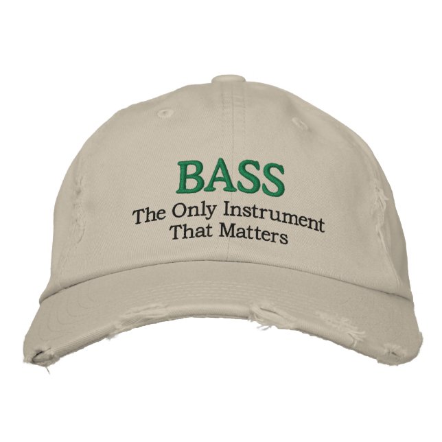 Funny Brodé Bass Casquette de musique (Devant)
