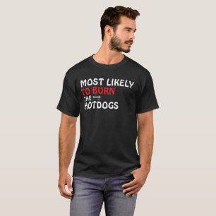 Funny Burn The Hotdogs 4th of July BBQ T-shirt
